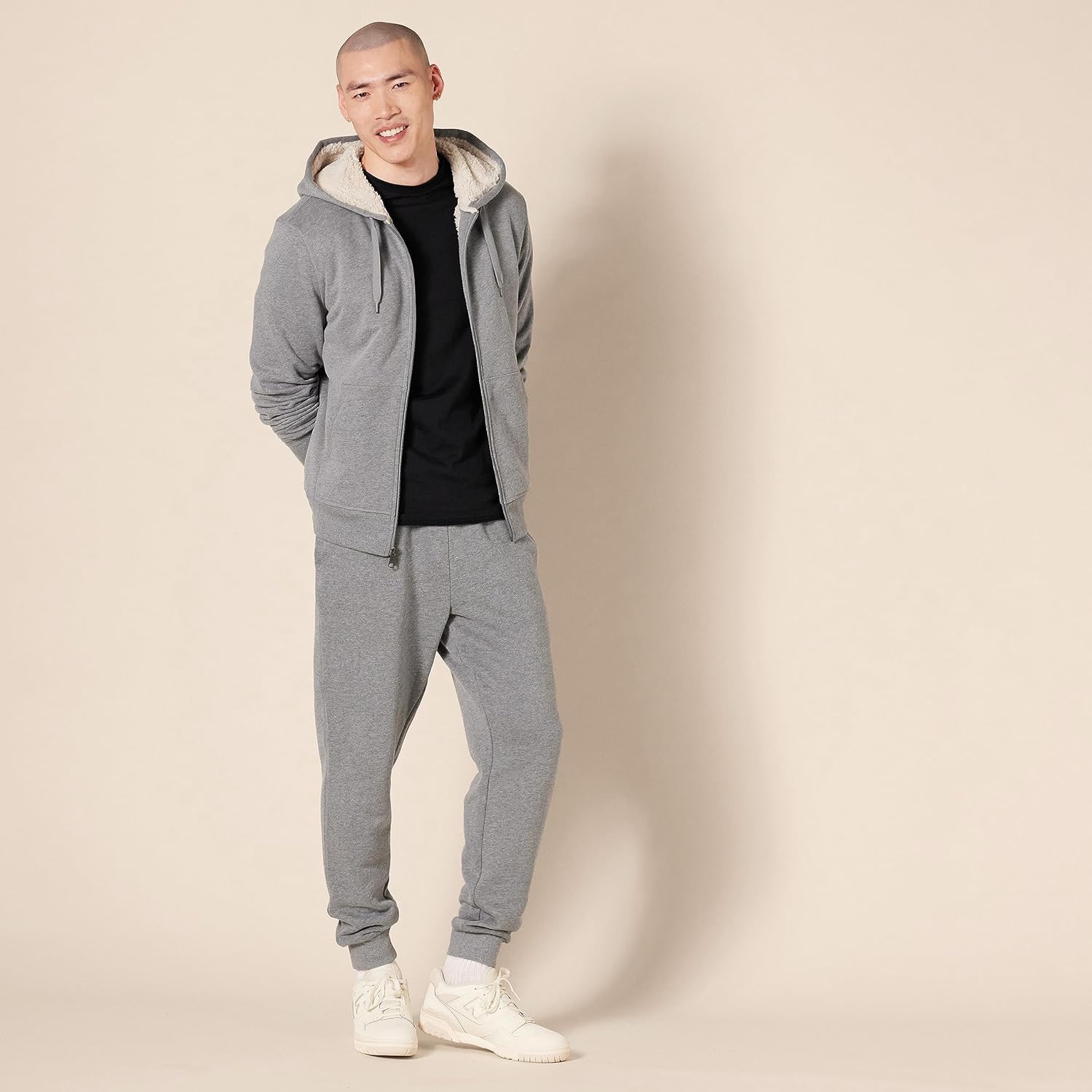 Thumbnail 3 de Amazon Essentials Herren Hoodie mit Sherpa-Futter und durchgehendem Reißverschluss