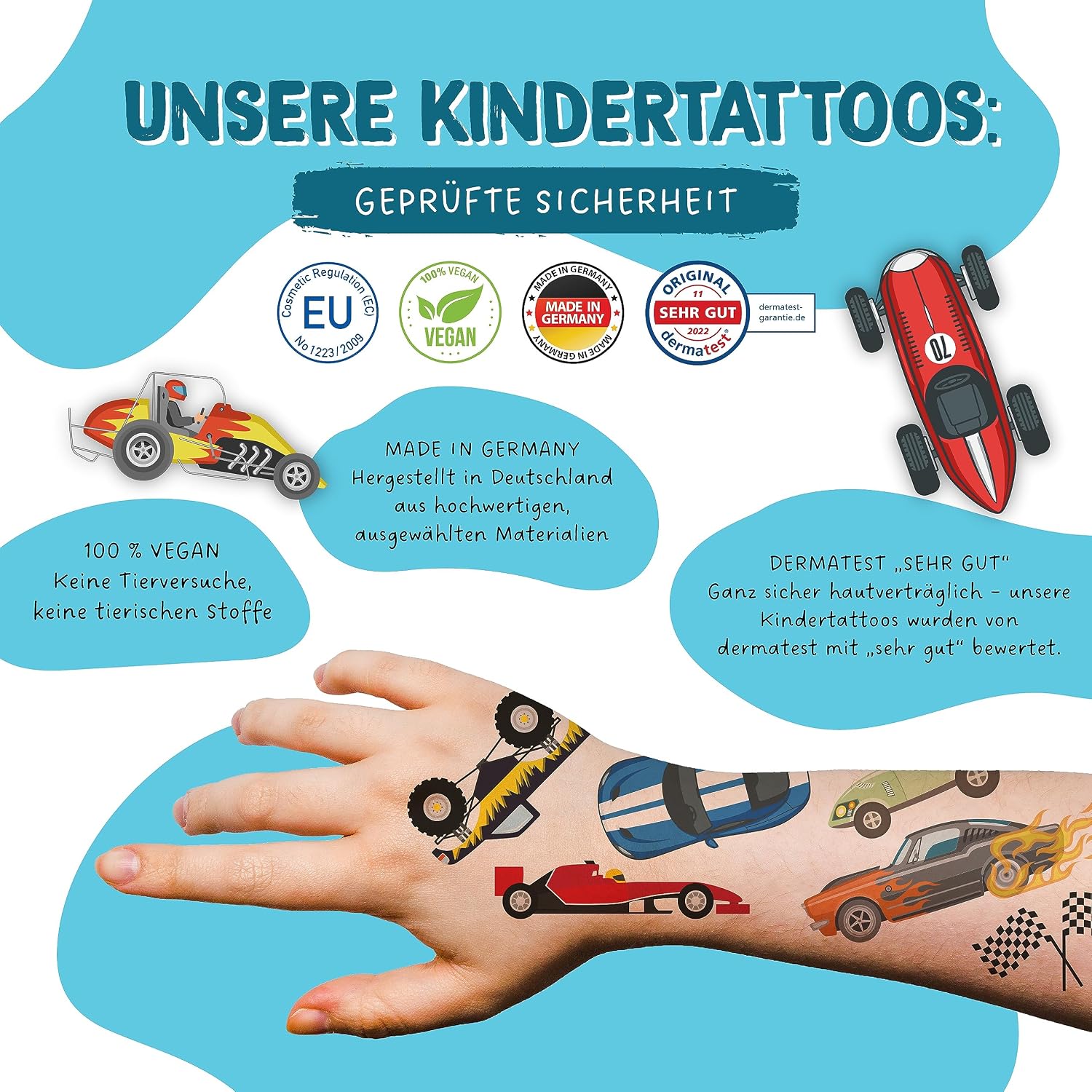 Thumbnail 2 de Papierdrachen Kindertattoos Set 25