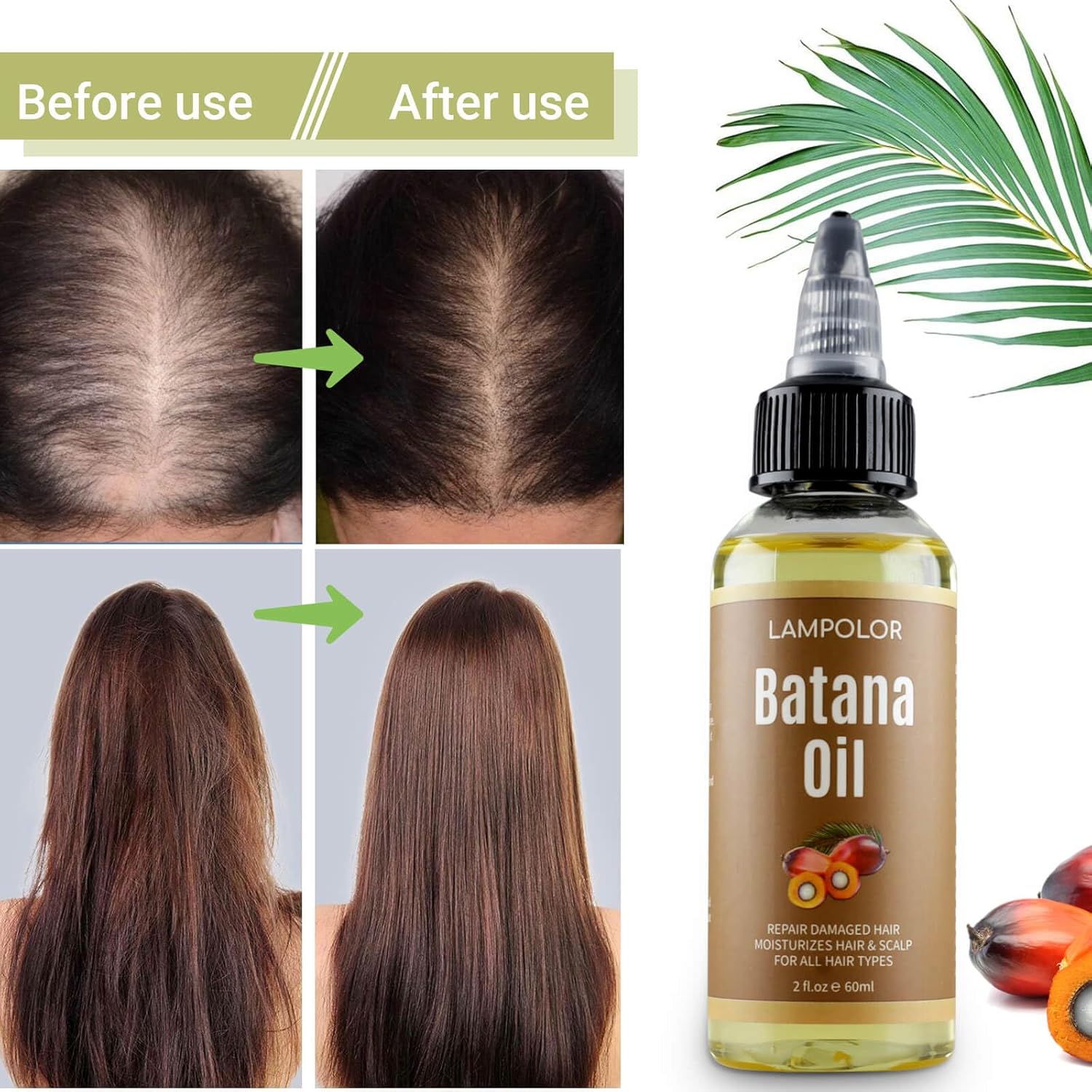 Detalle de Raw Batana Oil Hair Growth 2 fl oz