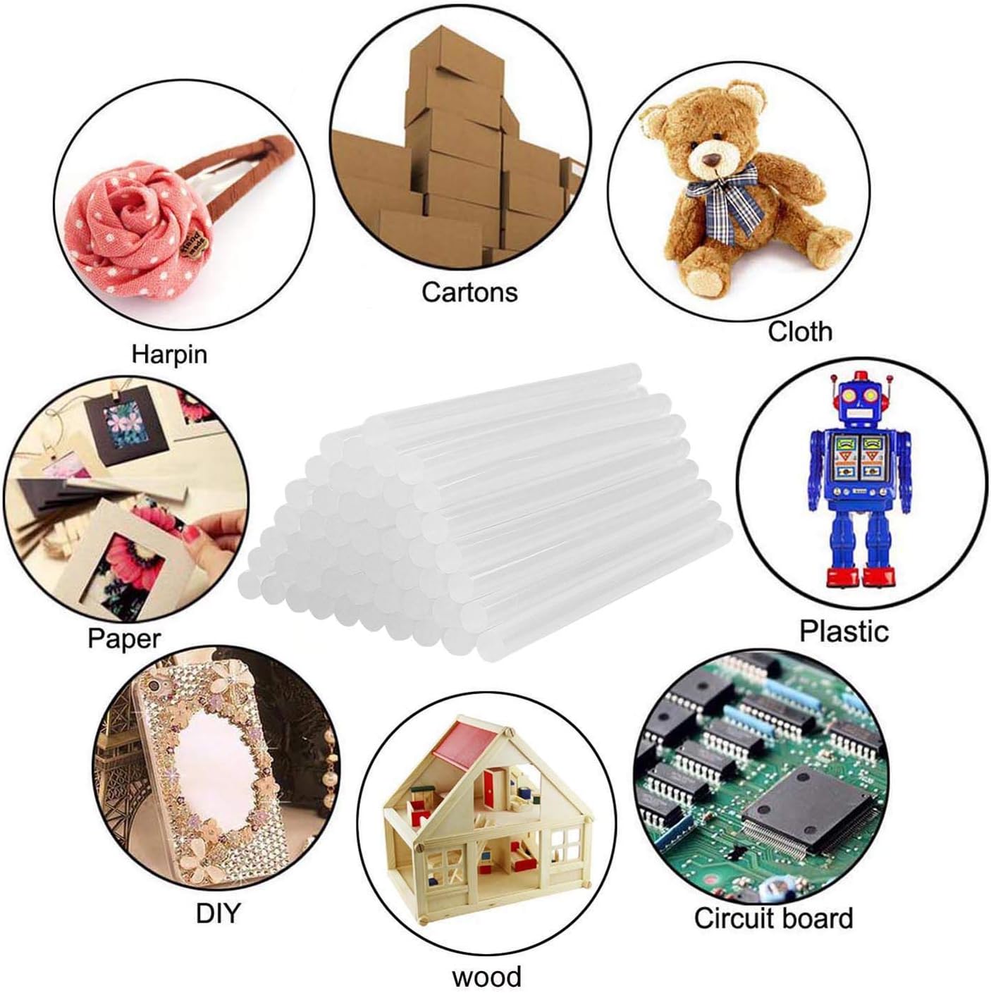 Thumbnail 4 de SMALUCK Hot Glue Sticks 7 mm