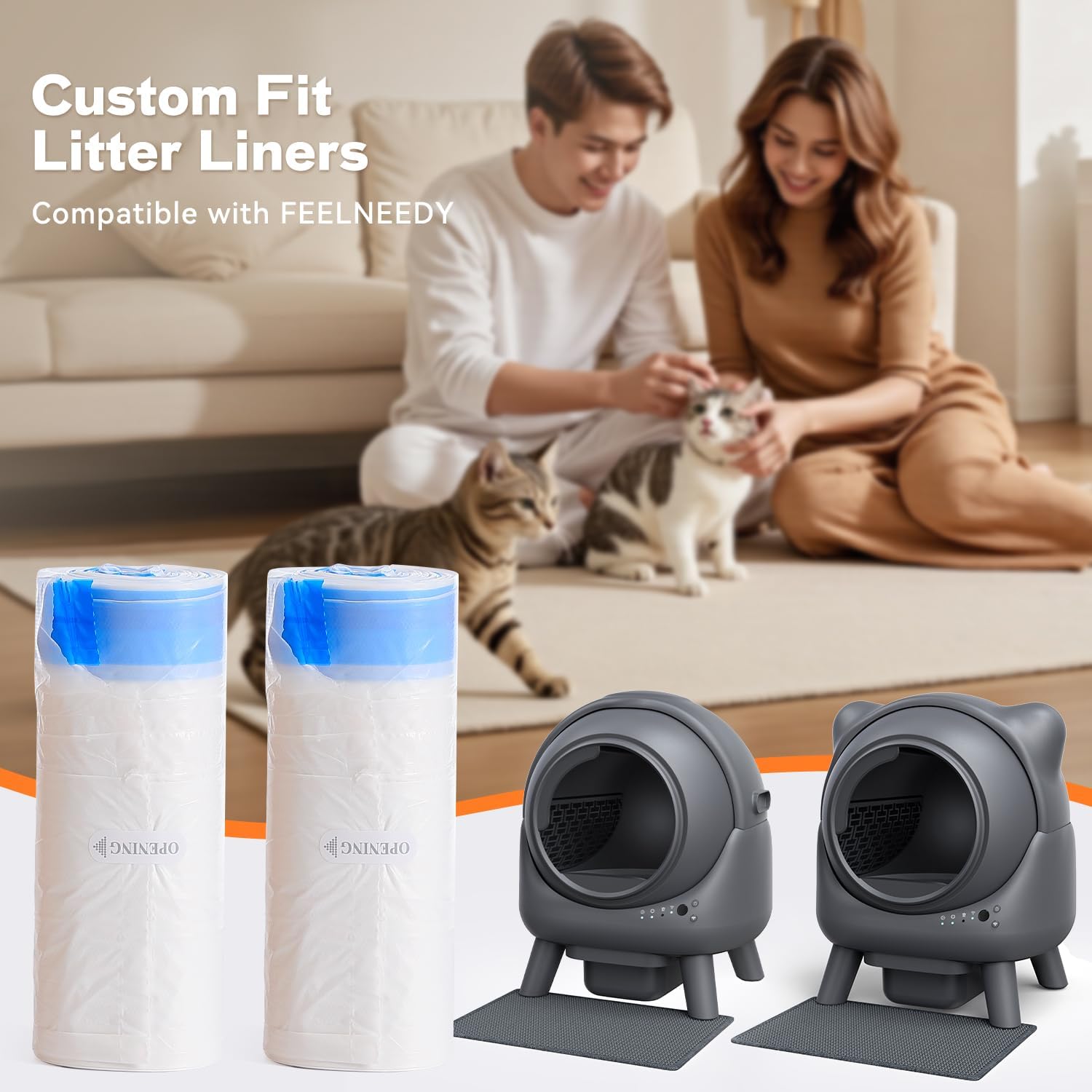 Detalle de FeelNeedy Replaced Cat Litter Tray Liners