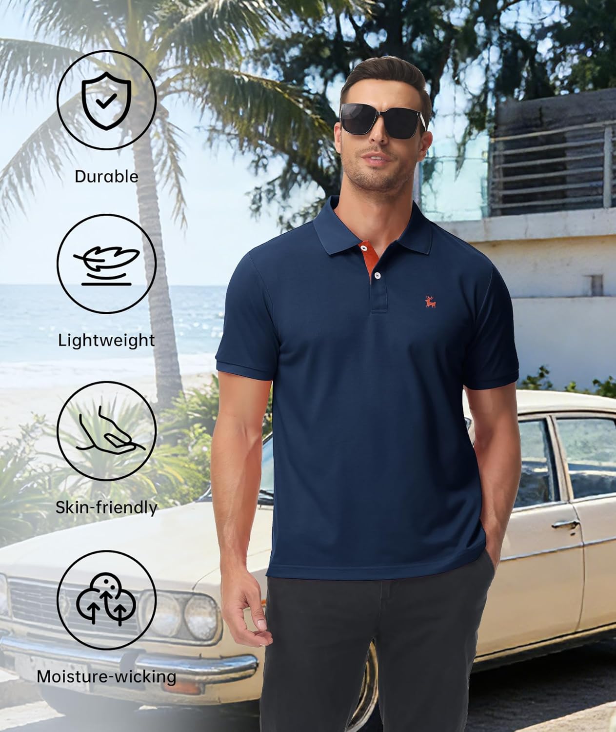 Thumbnail 4 de ZITY Polo Uomo Manica Corta: comfort leggero e stile versatile per sport e tempo libero