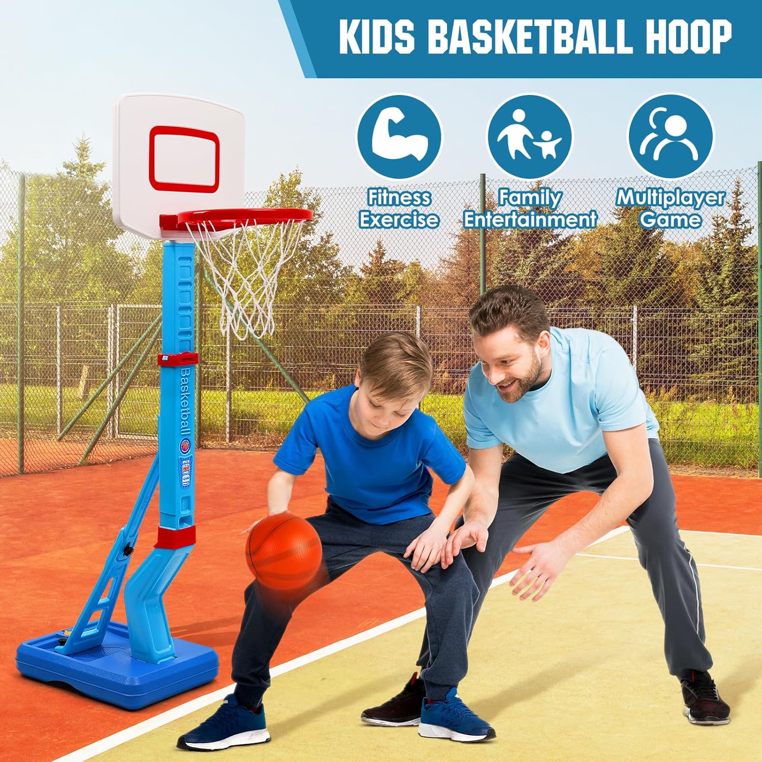 Thumbnail 6 de SUPER JOY Toddler Basketball Hoop 4.5 ft