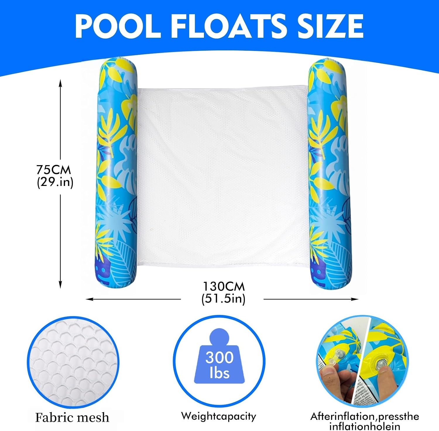 Detalle de CLPCLP Inflatable Pool Floats 5-Pack ๐