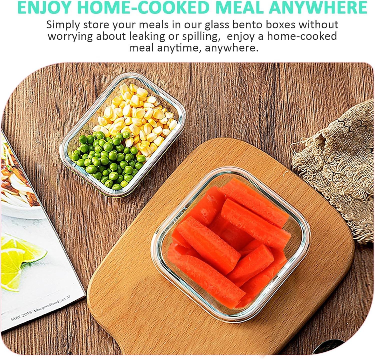 Thumbnail 4 de KOMUEE 24-Piece Glass Food Storage Containers Set