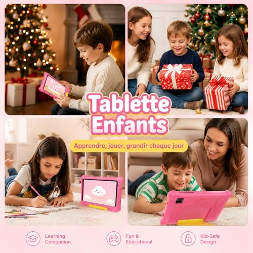 Thumbnail 6 de MUTSAY Tablette Enfants 7'' Android – Éducative, 5 Go RAM / 32 Go ROM, Étui antichoc + Extensible 128 Go