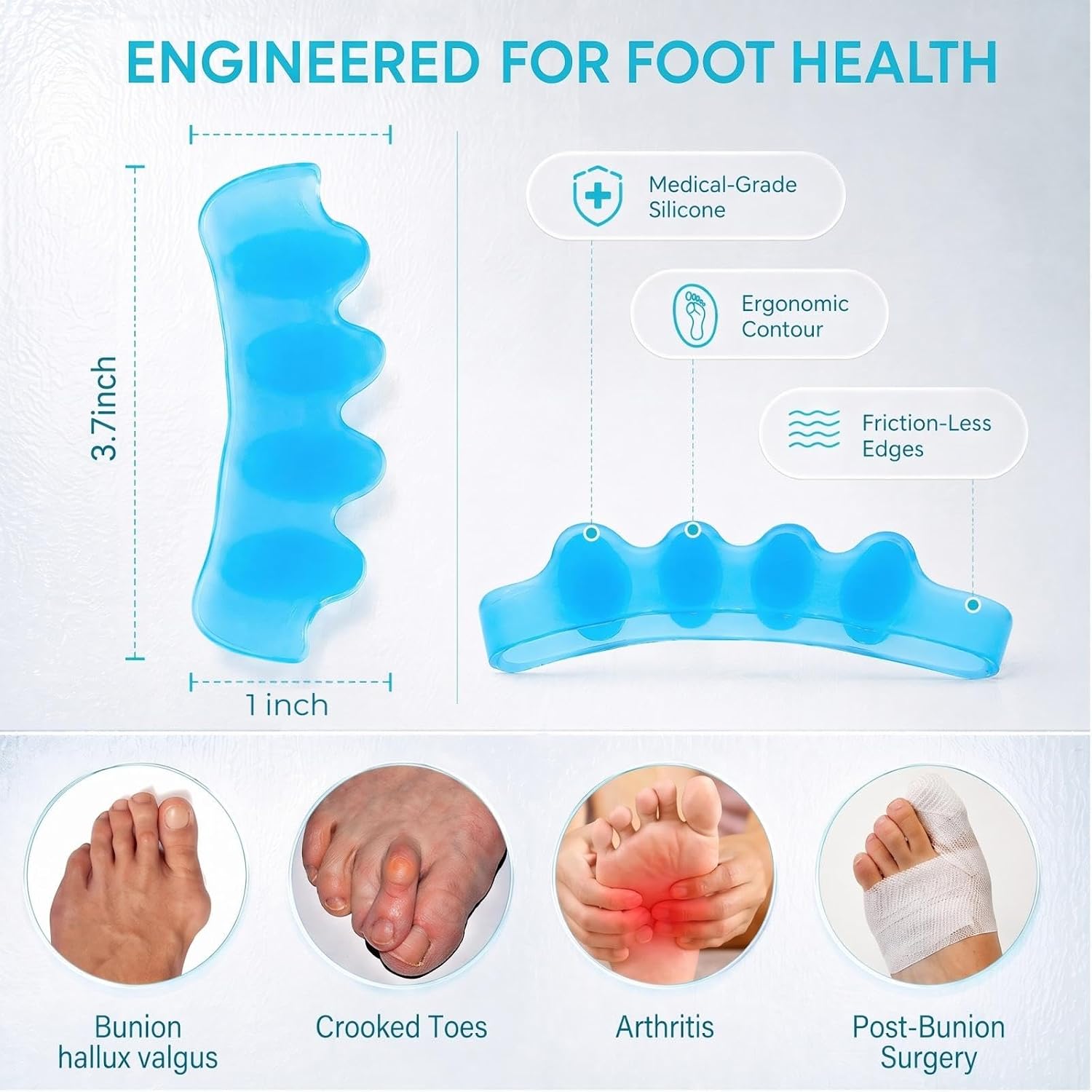 Detalle 2 de KTSAY Toe Separators, Silicone