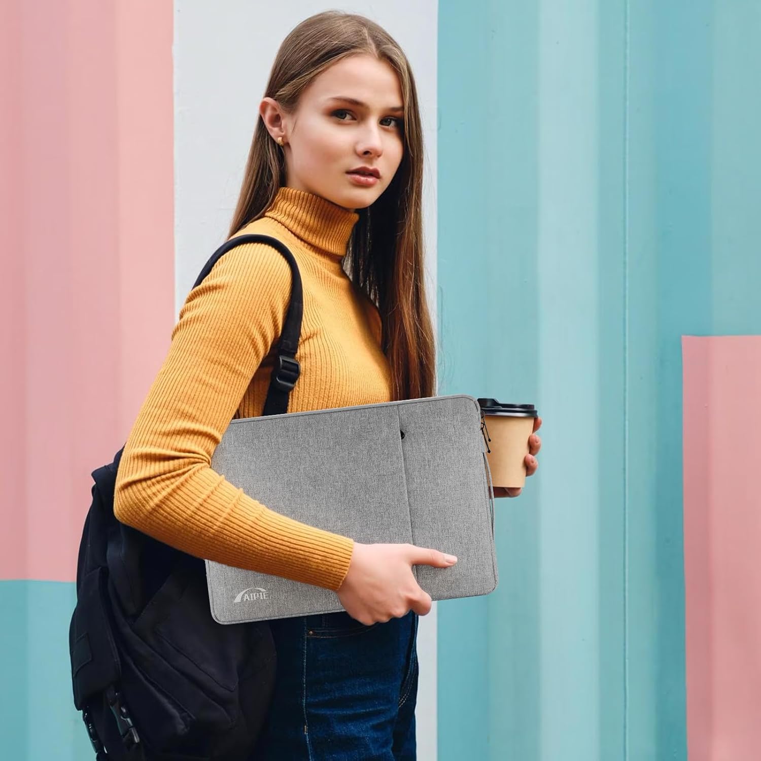 Thumbnail 1 de AIPIE Laptop Case 17.3–11.6 Inch Notebook Sleeve with 360° Protection and Hideable Handle