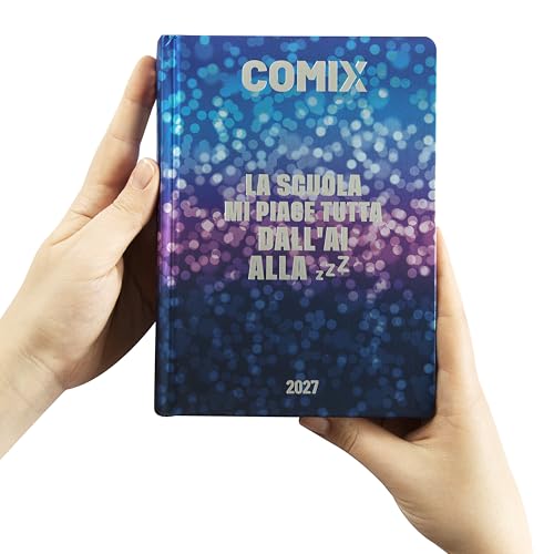 Detalle 2 de Agenda giornaliera COMIX 16 mesi 2026-2027: compatta, resistente e a fumetti per studenti