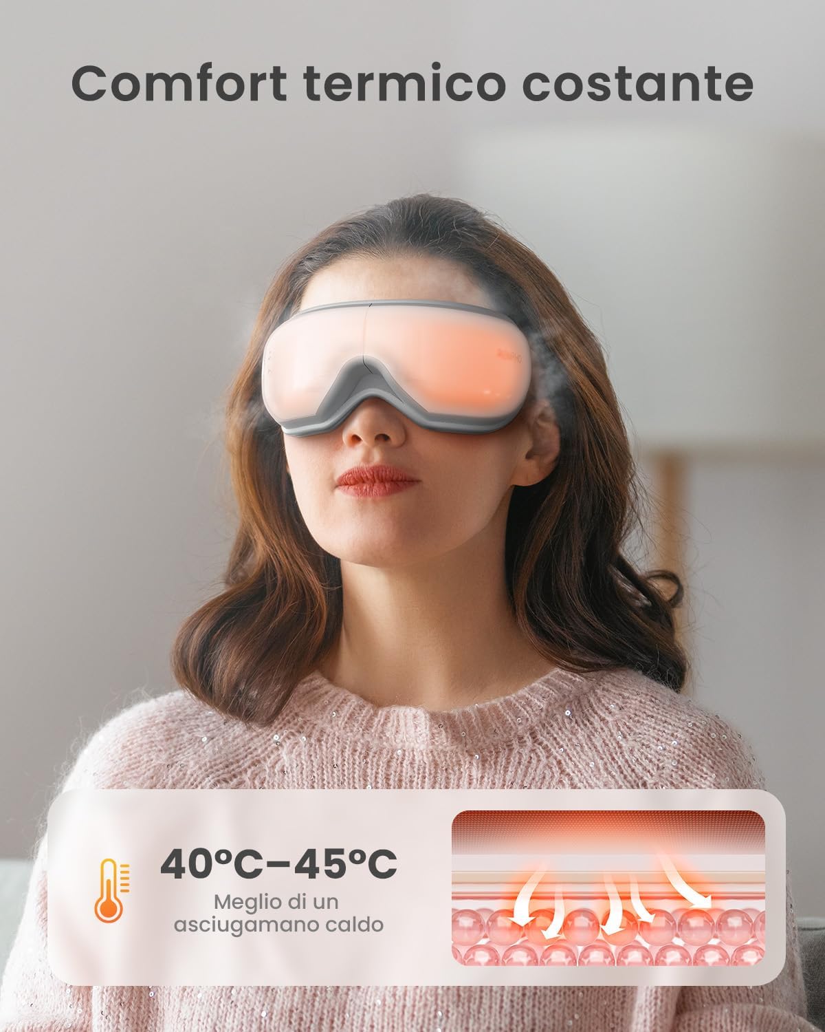 Thumbnail 1 de RENPHO Eyeris 1 massaggiatore per gli occhi con calore e telecomando