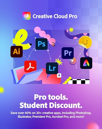 Detalle 2 de Adobe Creative Cloud Pro STE Student & Teacher Edition: 20+ Apps, 100GB Storage, 12-Month Subscription