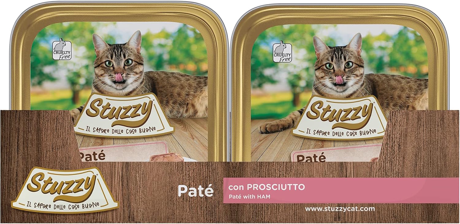 Thumbnail 2 de Stuzzy Cibo Umido per Gatti Adulti al Prosciutto – 32 Vaschette da 100 g (Totale 3,2 kg)