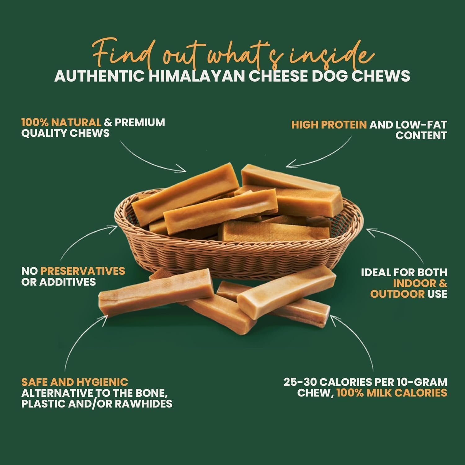 Detalle 1 de Yak cheese dog chews, Large/XL