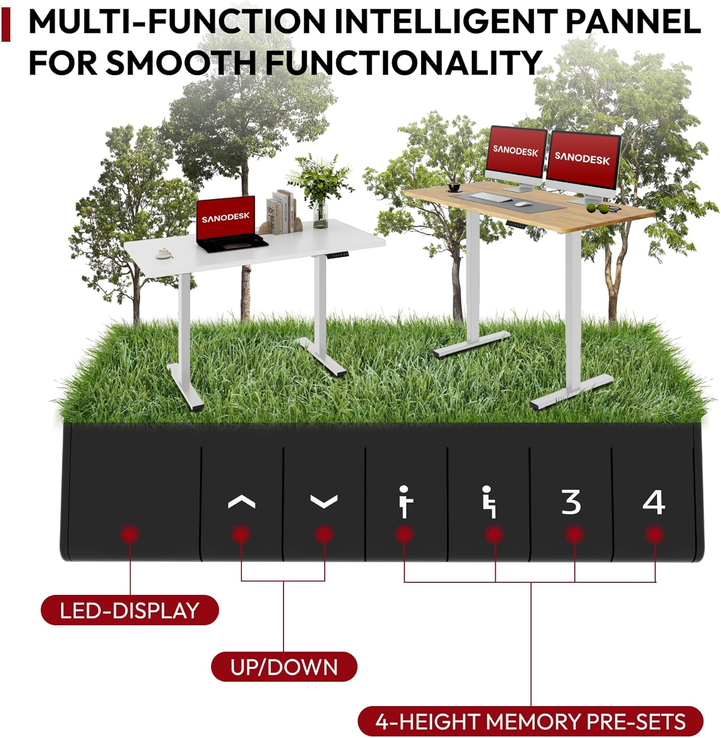 Thumbnail 2 de SANODESK QS1+ 140×60 Electric Standing Desk