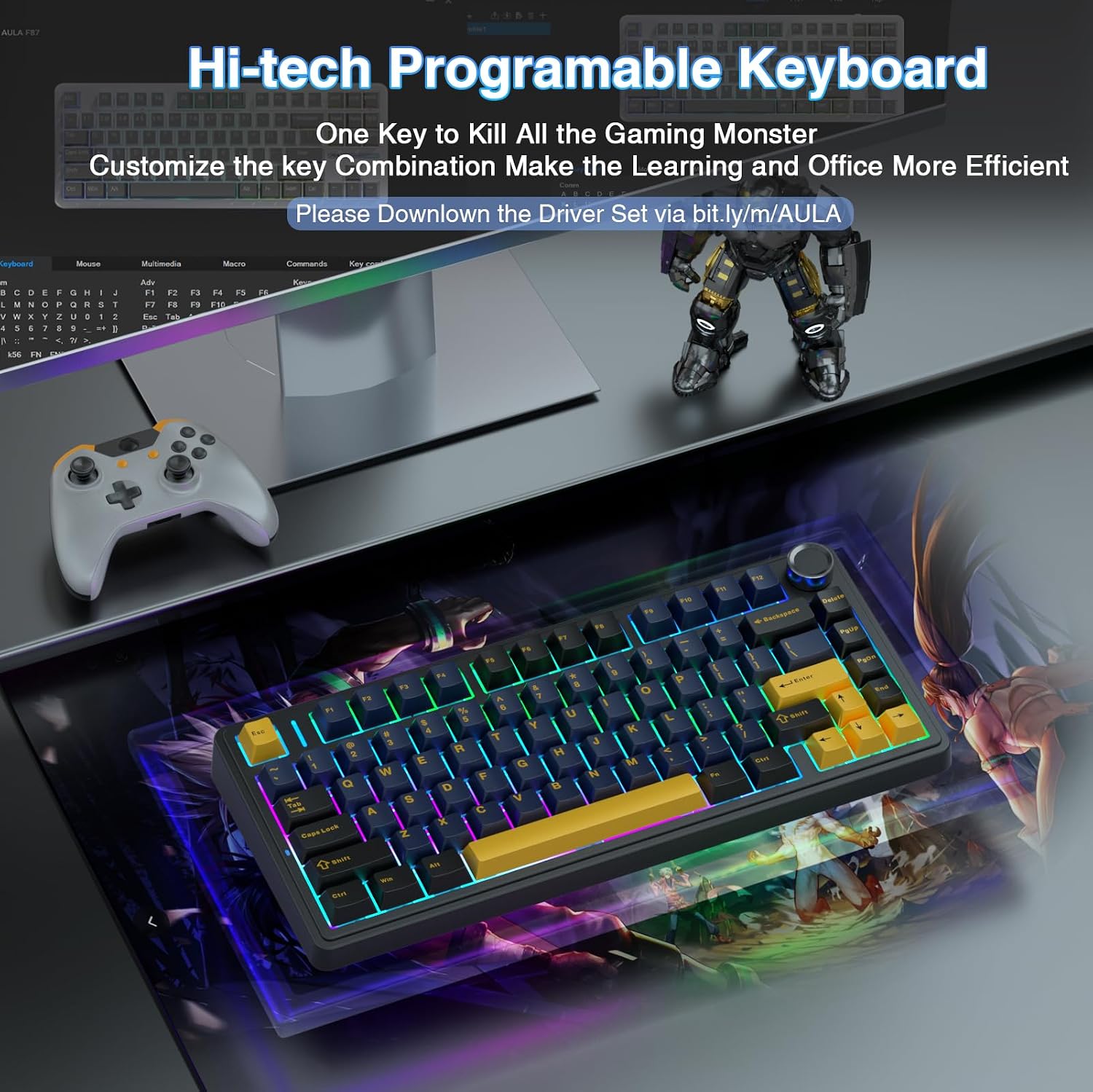 Thumbnail 5 de AULA F75 4000mAh wireless keyboard ⌨