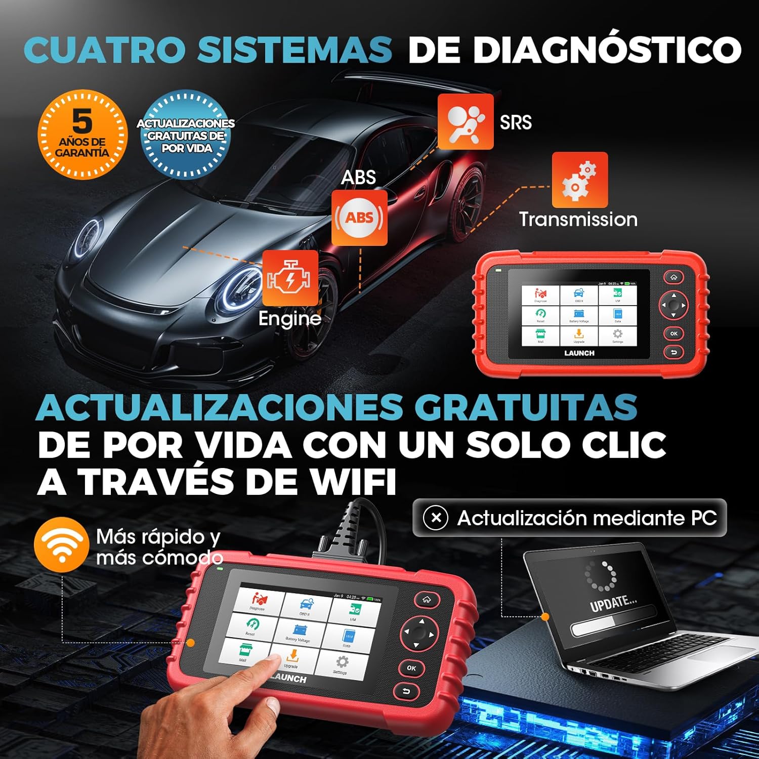 Thumbnail 6 de Launch CRP123X V3.0 OBD2 Diagnóstico Multimarcas