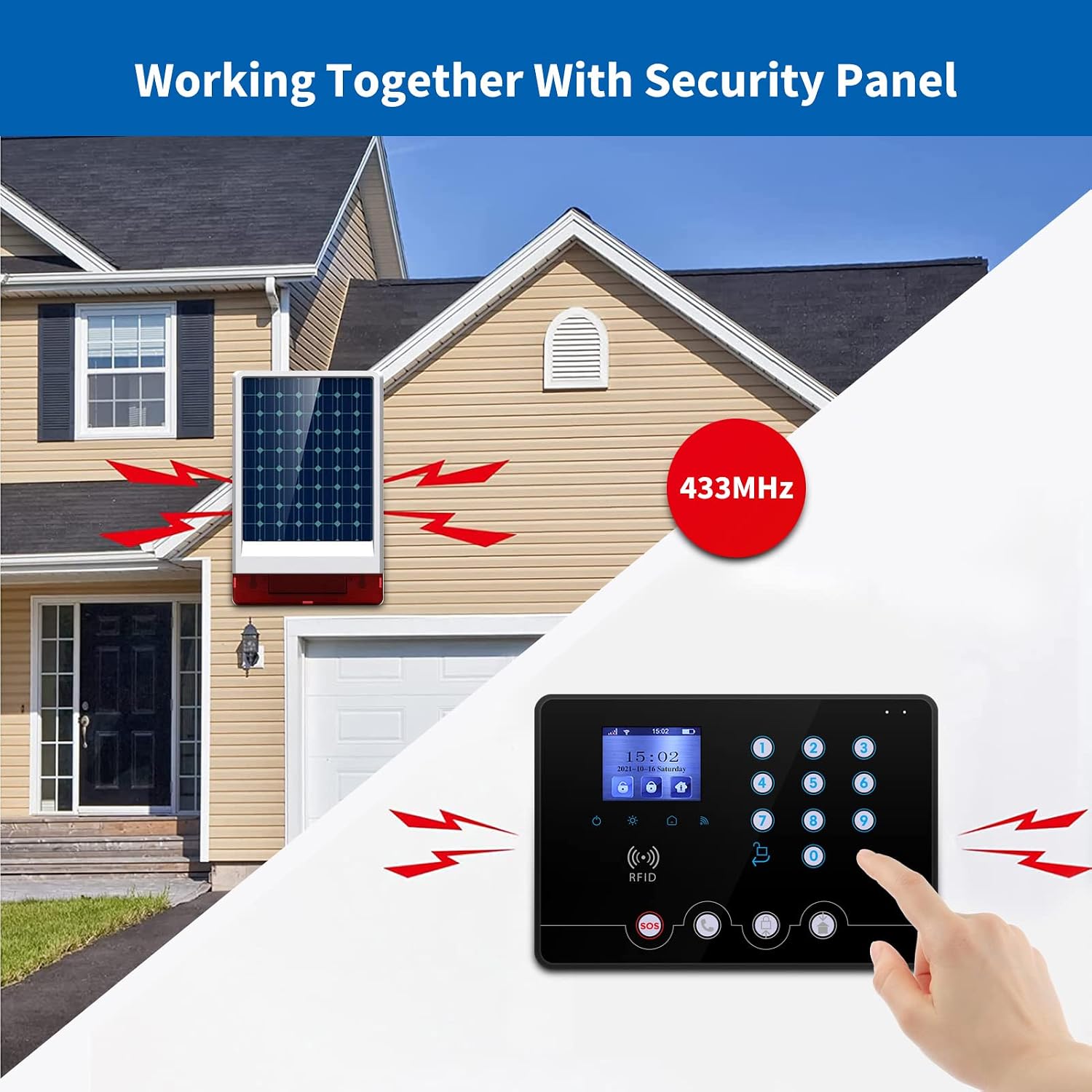 Thumbnail 1 de Wolf Guard W4Q-X WiFi 4G kit sistema di allarme antifurto per casa, app Smart Life e controllo remoto