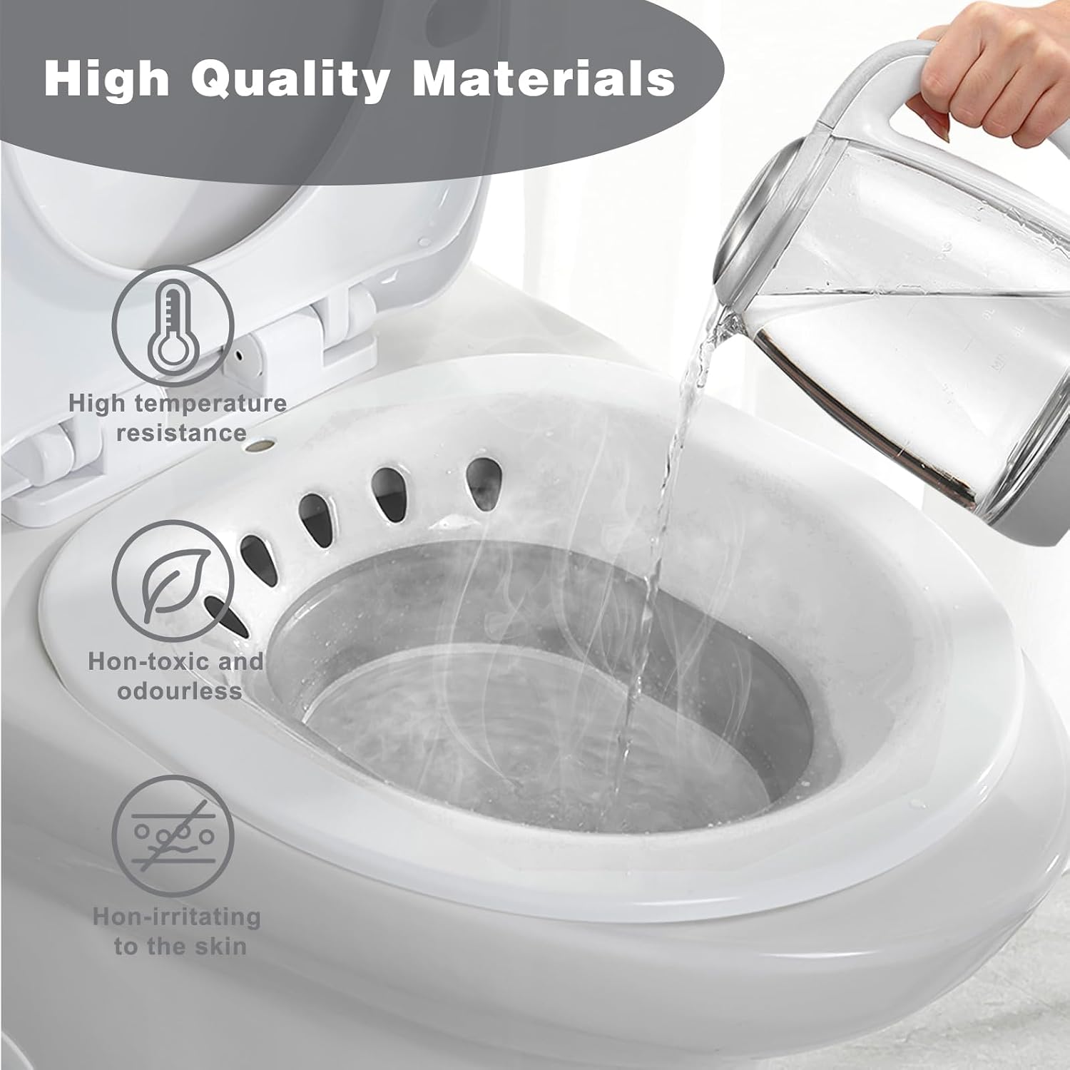 Detalle de DEANIC Foldable Sitz Bath for Hemorrhoids 300 lb capacity