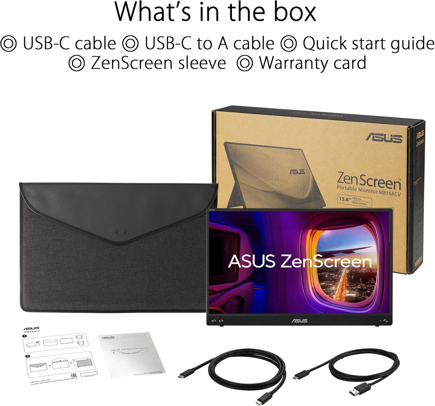 Thumbnail 6 de ASUS ZenScreen MB16ACV 15.6in Portable USB-C Monitor (Full HD, IPS)