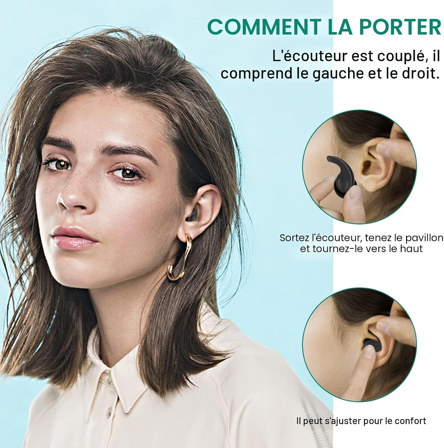 Thumbnail 3 de Bouchon Oreille Piscine FNGXX – 3 Paires en Silicone Réutilisables et Imperméables