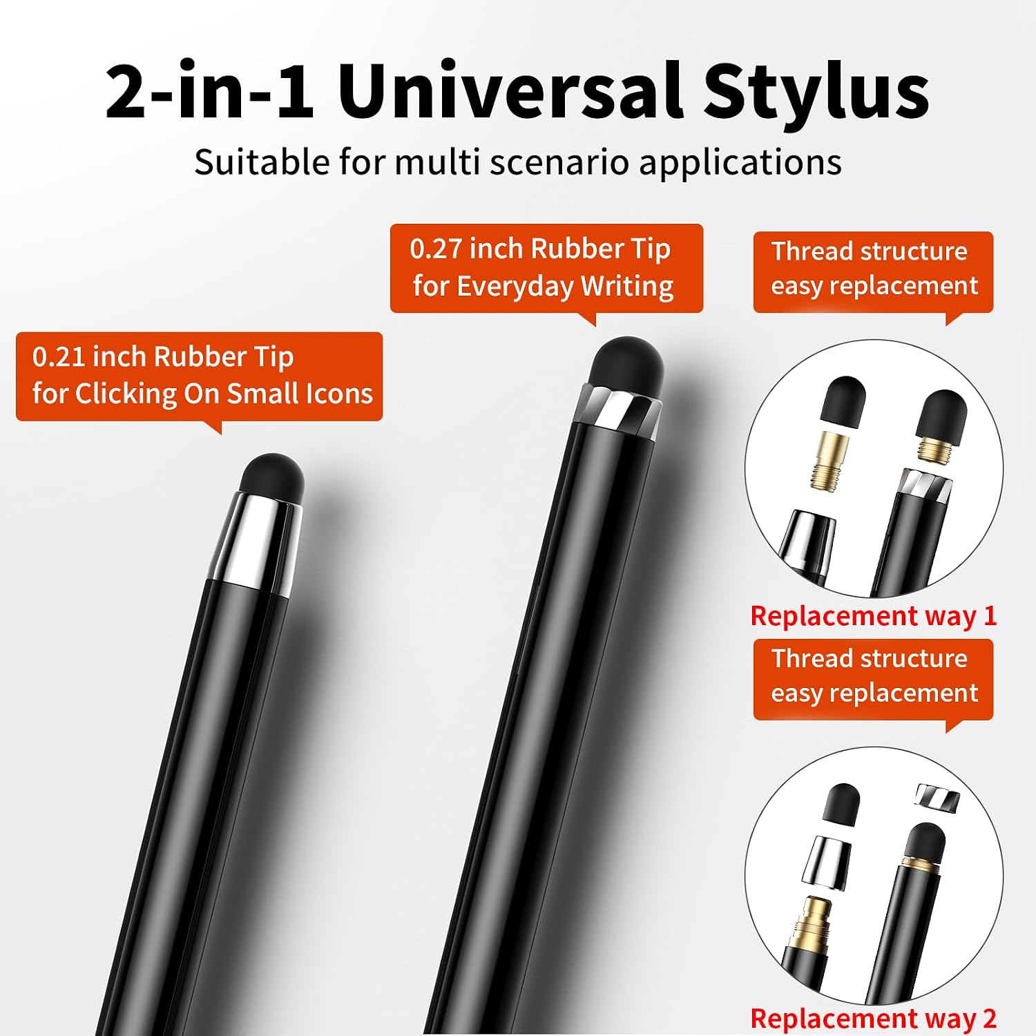 Detalle 2 de 10 PCS Stylus 2-in-1 Pen for Touchscreens