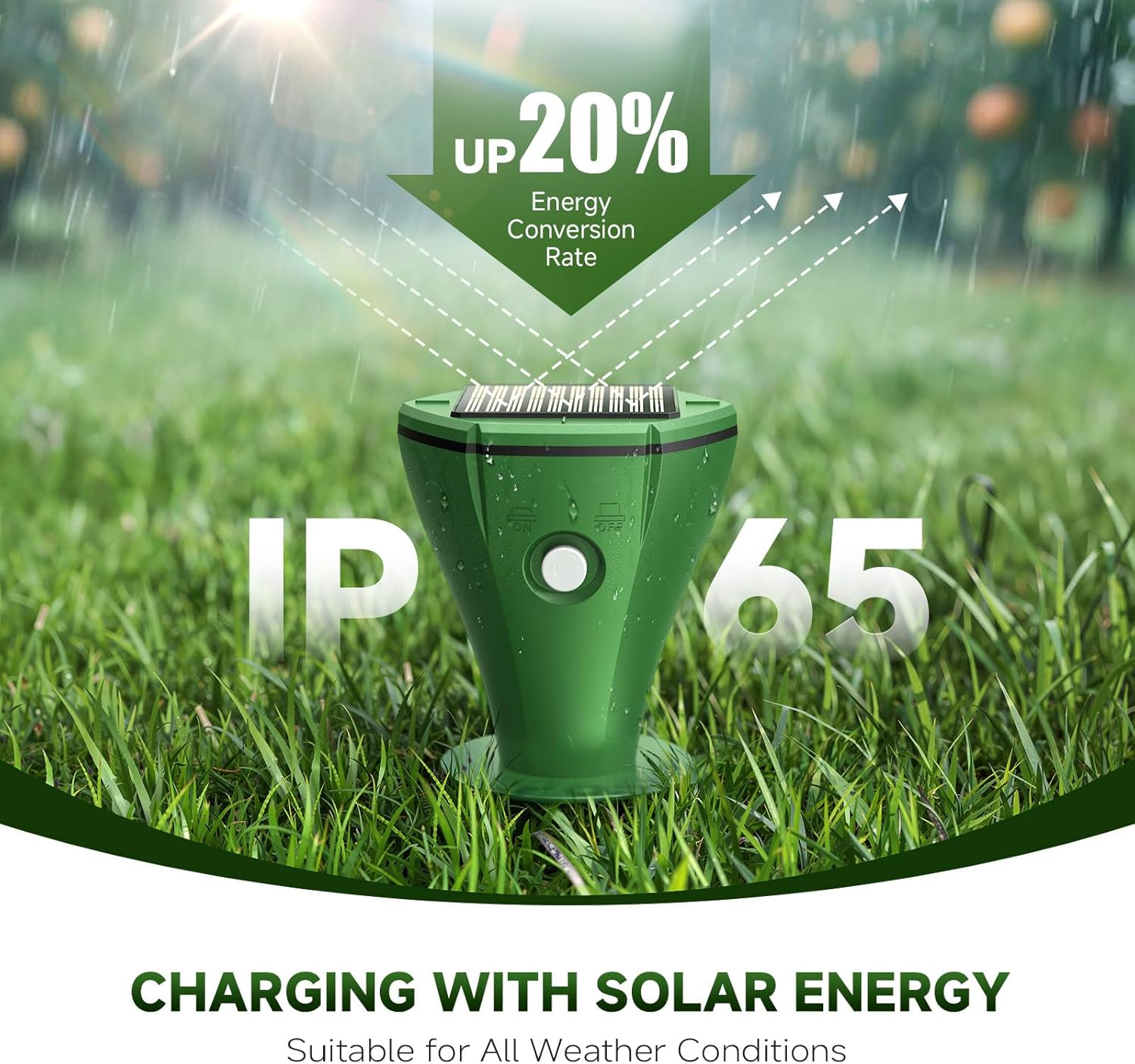 Thumbnail 1 de Maulwurf Vertreiber Premium Solar Wühlmausschreck 4er Pack (humane Ultraschall- & Vibrations-Abwehr)