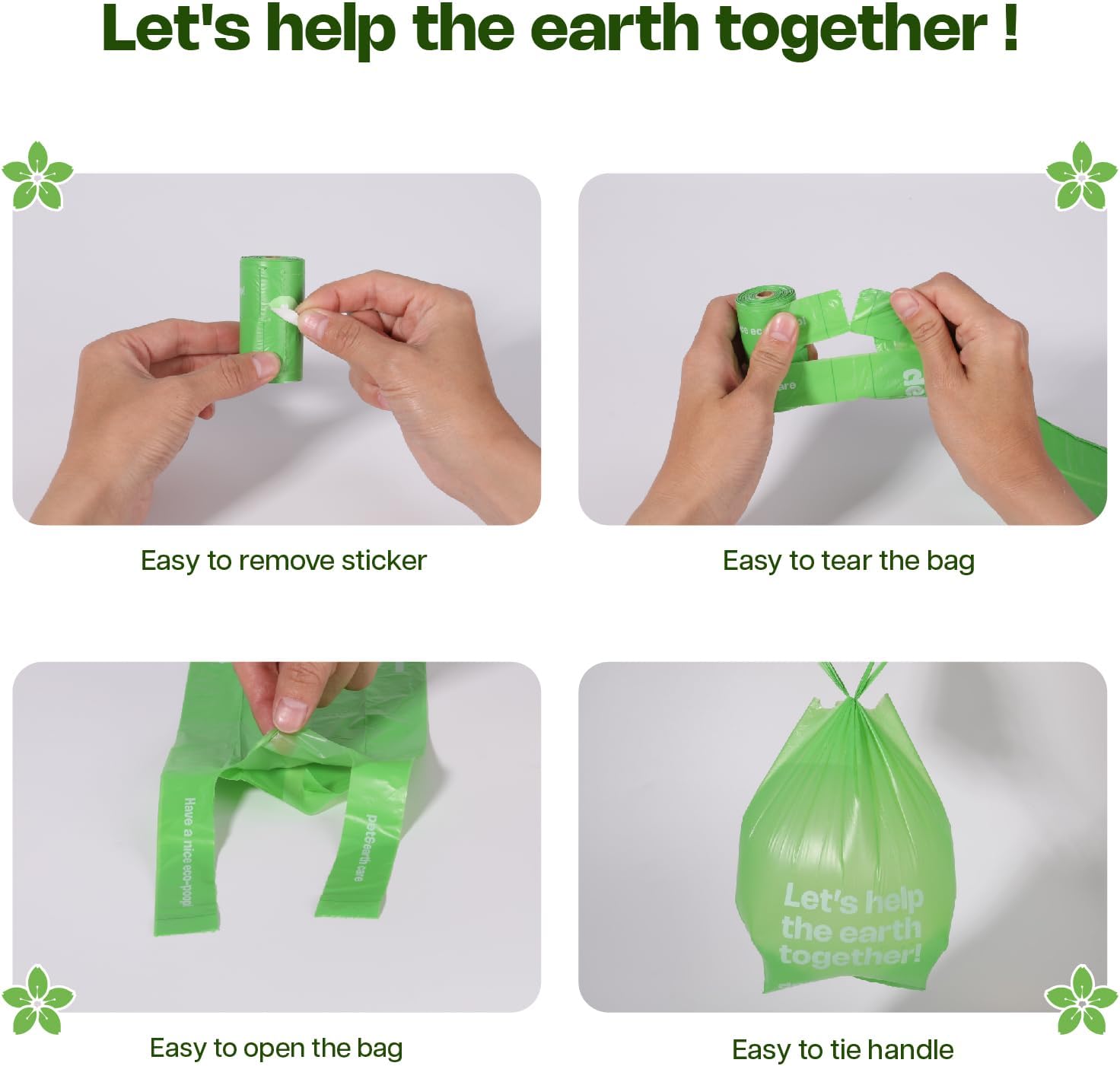 Thumbnail 3 de Poo Bags Dogs with Tie Handles 270-count