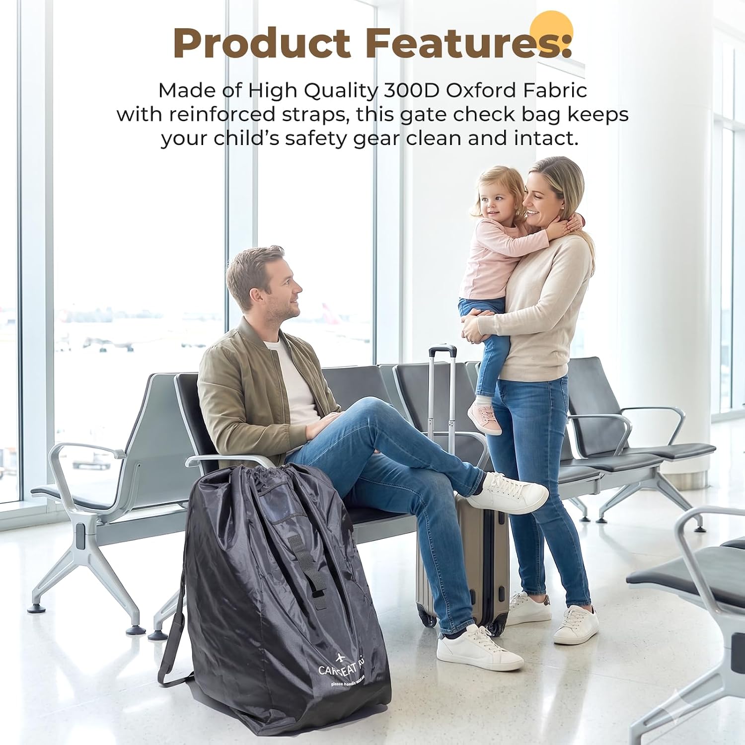 Thumbnail 6 de MAXRILY Car Seat Travel Bag with Padded Straps