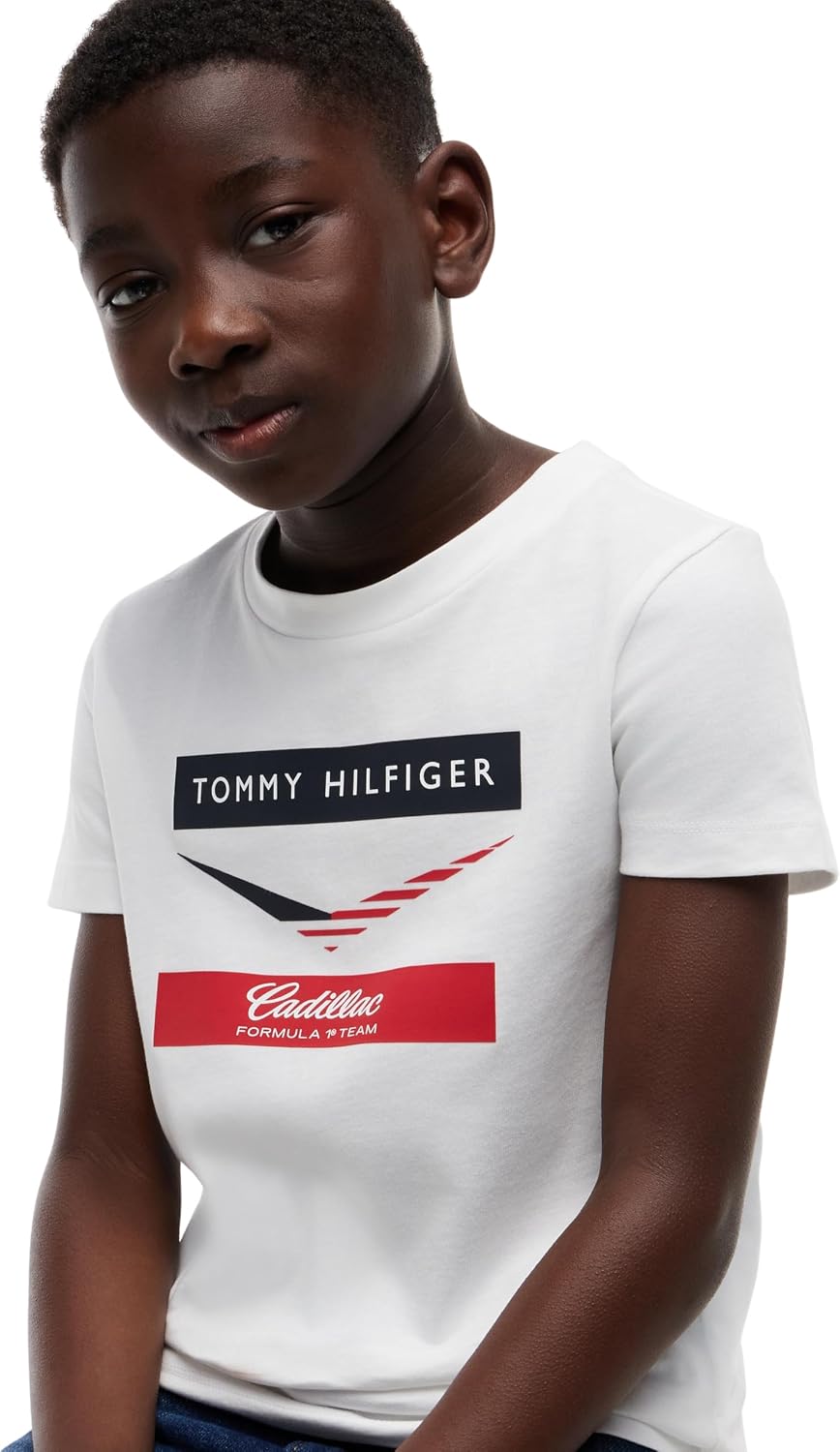 Thumbnail 6 de Tommy Hilfiger TH X Cf1 Chevron Tee Ks0ks00779 – Maglietta Unisex Bambini e Ragazzi (Pacco da 1)