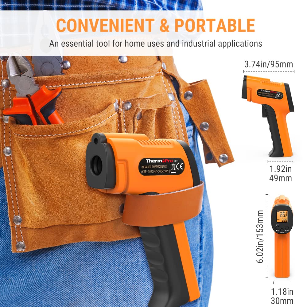Thumbnail 4 de ThermoPro TP30 infrared thermometer 550°C
