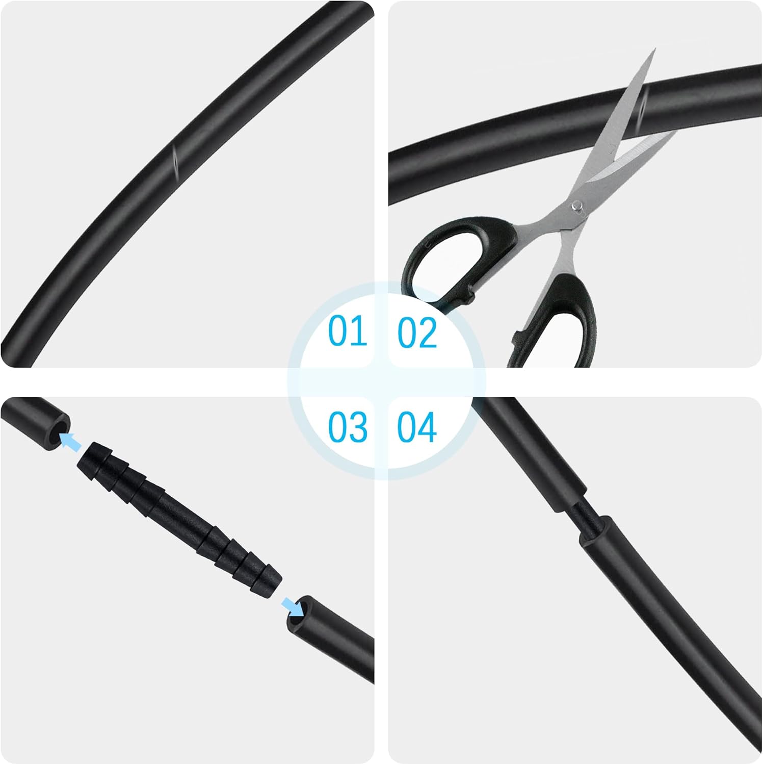 Thumbnail 4 de Multipurpose Vacuum Line Kit: 6x5ft Silicone Vacuum Hoses with 64 Connectors (70PCS total)