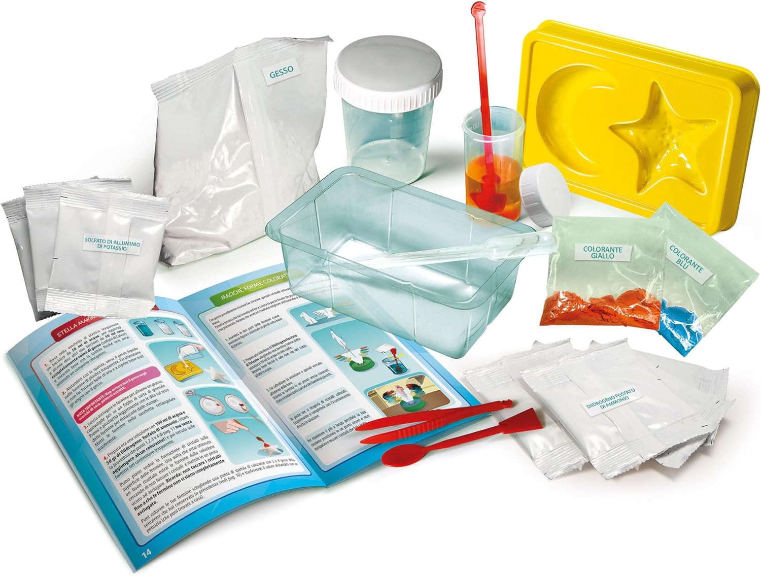 Thumbnail 3 de Clementoni Laboratorio Cristalli “Cristalli Giganti” (Scienza e Gioco Lab) in italiano, esperimenti di mineralogia per bambini 8+ (19232)