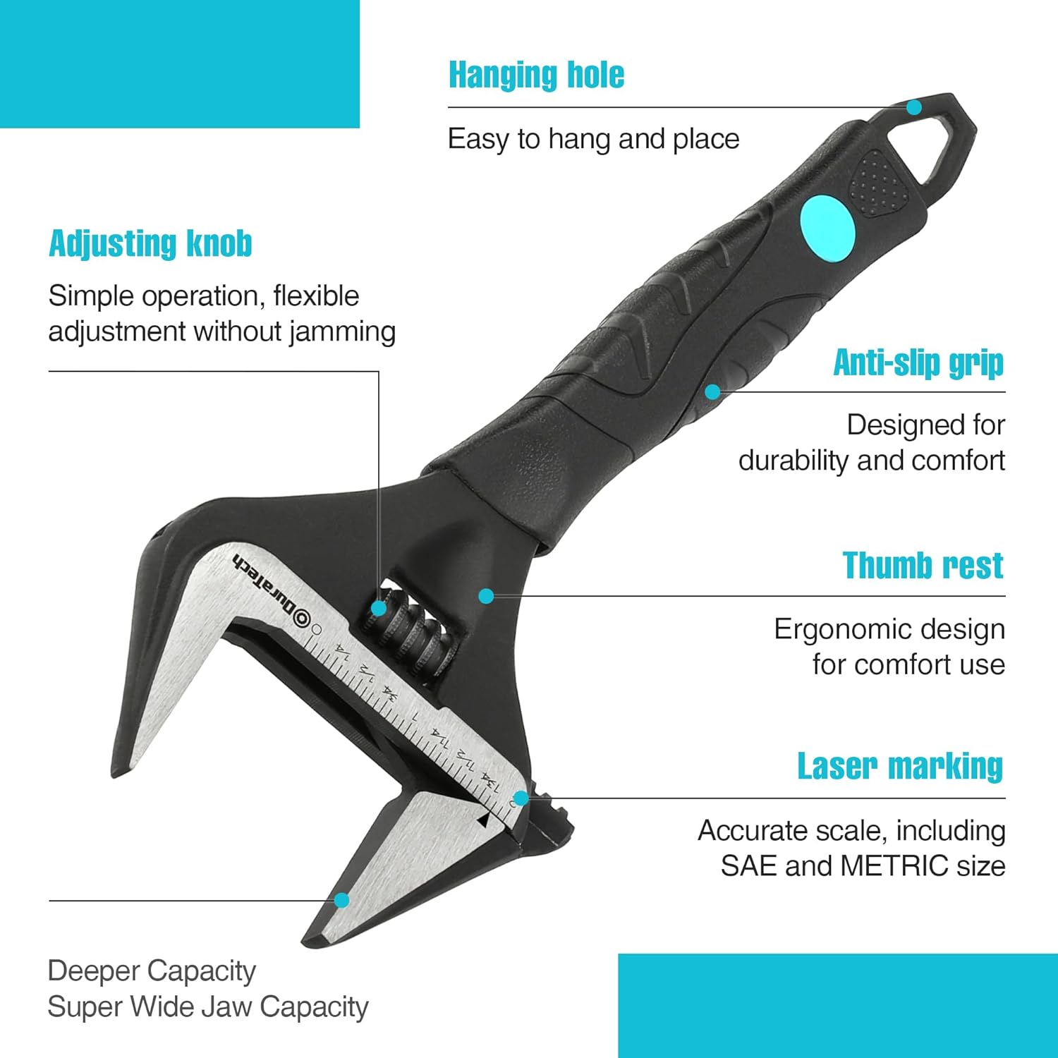Thumbnail 1 de DURATECH 10-Inch Adjustable Wrench 250mm