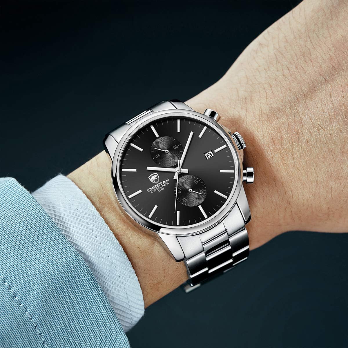 Thumbnail 5 de Herrenuhr Chronograph Edelstahl