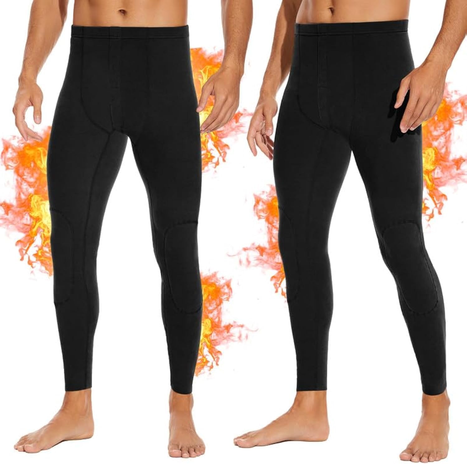 Detalle de SIMIYA Men's Thermal Long Johns, Polyester Blend