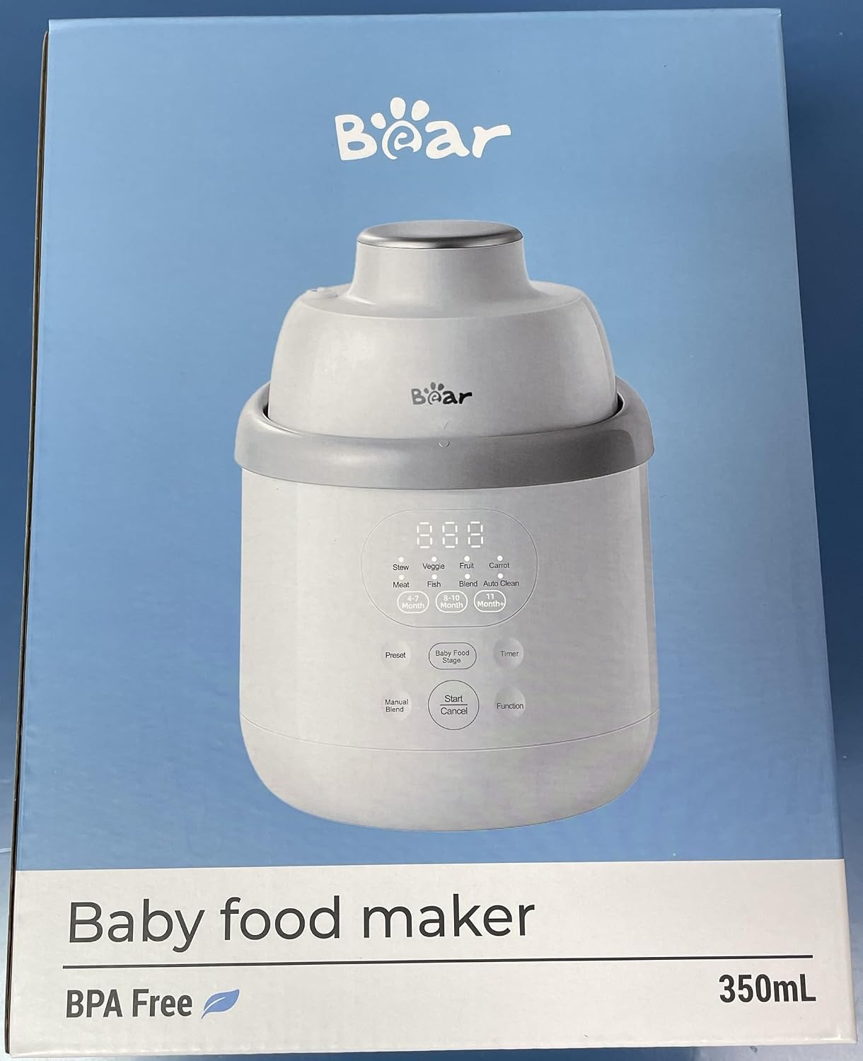 Thumbnail 6 de Bear Cuiseur vapeur 8 en 1 avec mixeur Premium bébé