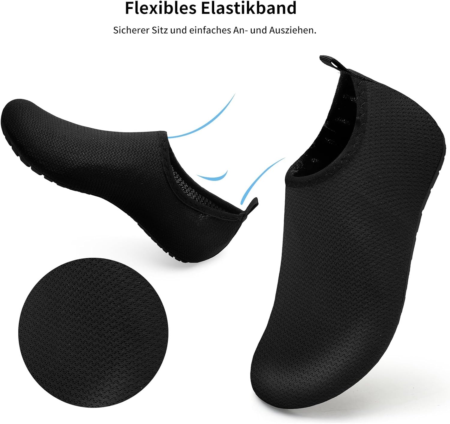 Detalle 2 de WateLves Beach Swim Aqua Socks: Water Shoes for Beach, Pool and Water Activities