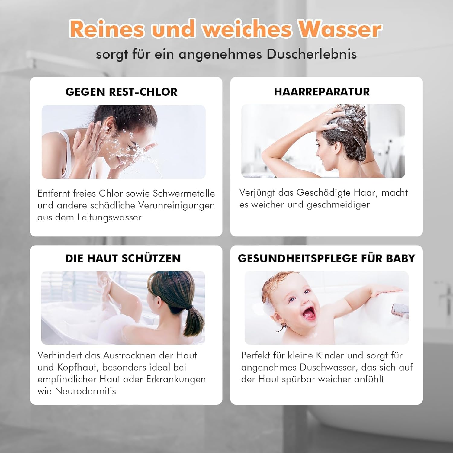Detalle 2 de MEKO Duschkopf mit 15‑Schichten‑Filter