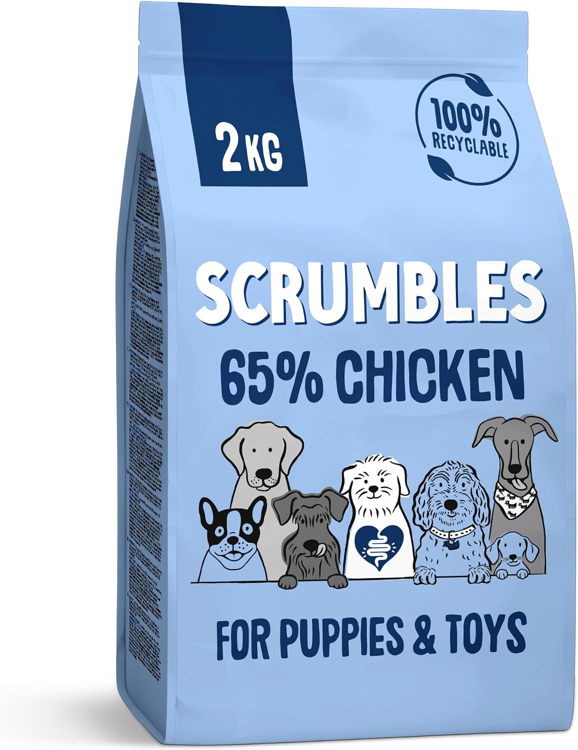 Detalle 2 de Scrumbles Dry Dog Food – Hypoallergenic Turkey, Gluten Free, 2kg