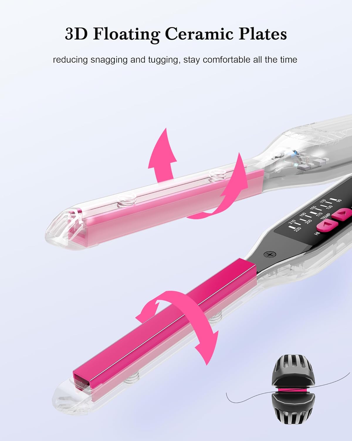 Thumbnail 5 de MELYDO Pencil Straighteners Mini Hair Straighteners and Curl 2 in 1