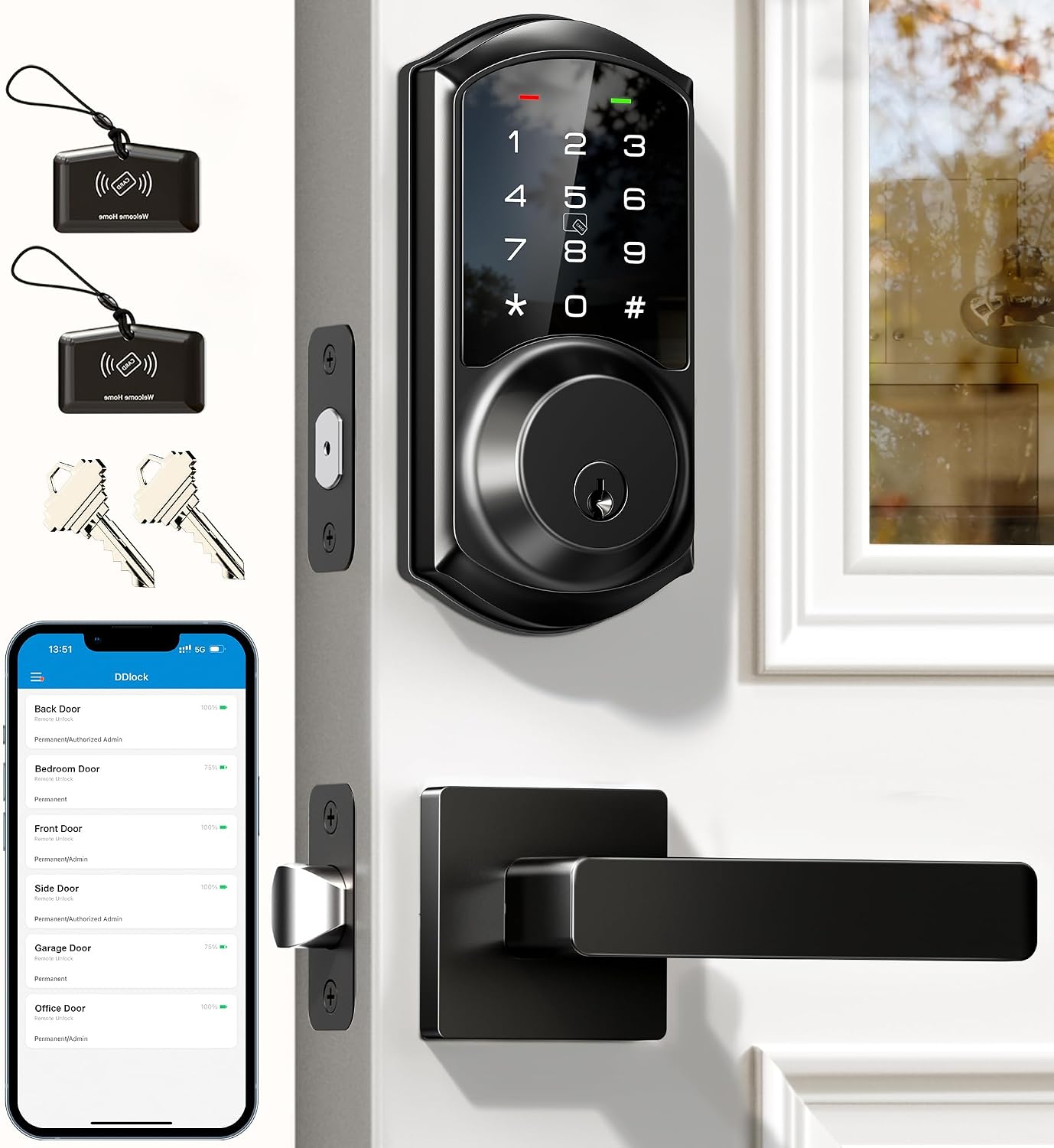 Detalle de Veise smart deadbolt lock VE06-L