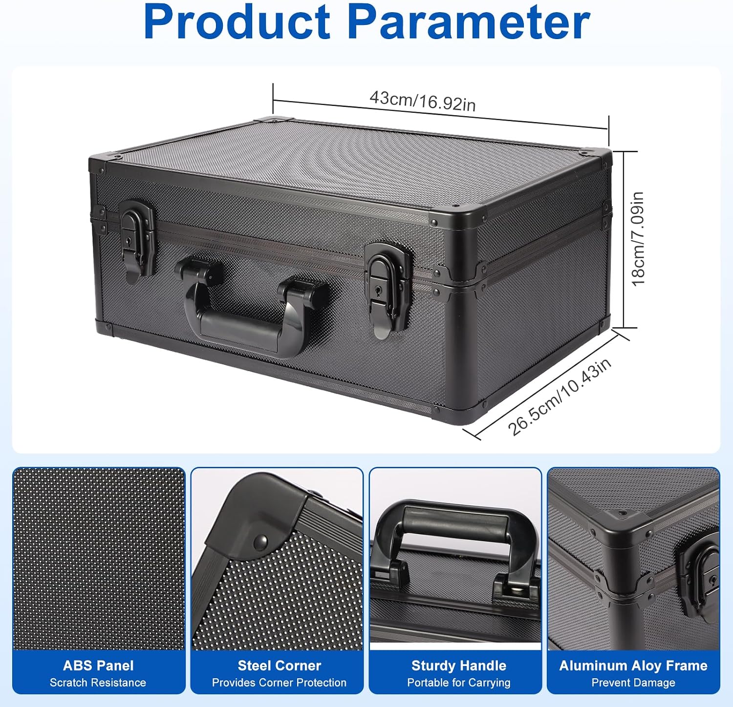 Detalle 2 de EcoVibe Graded Card Case aluminum alloy trading card storage box with handle (PSA/BGS/SGC/CSG slab storage)