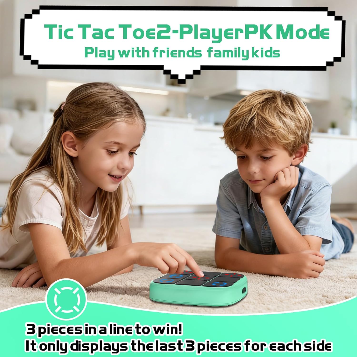 Detalle de KOQQQ Handheld Tic-Tac-Toe Game, Rechargeable