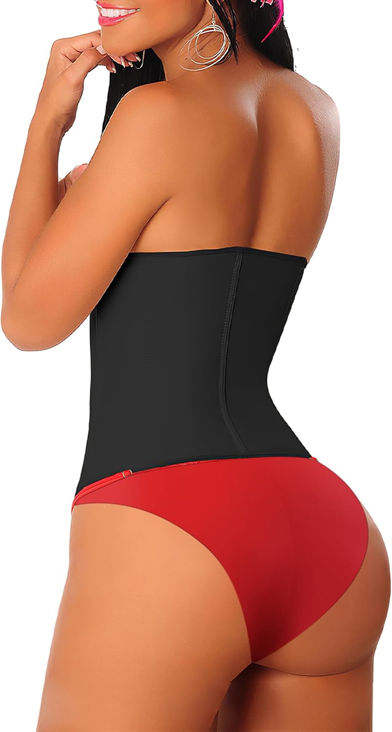 Thumbnail 5 de YIANNA Women's Underbust Latex Sport Girdle Waist Trainer Corset