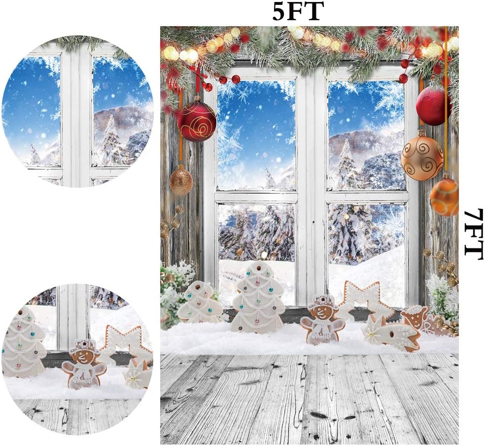 Detalle 2 de LYWYGG CP-298 5x7ft Christmas photography backdrop 🎄