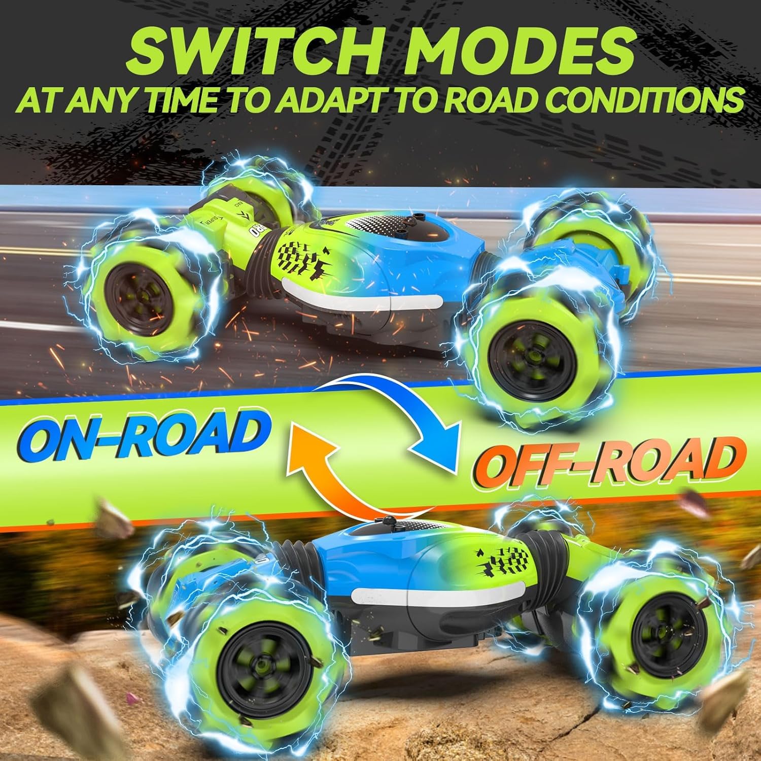 Thumbnail 1 de Dysaim Gesture RC Car: Hand-Controlled Stunt Car for 6–12 Year Olds