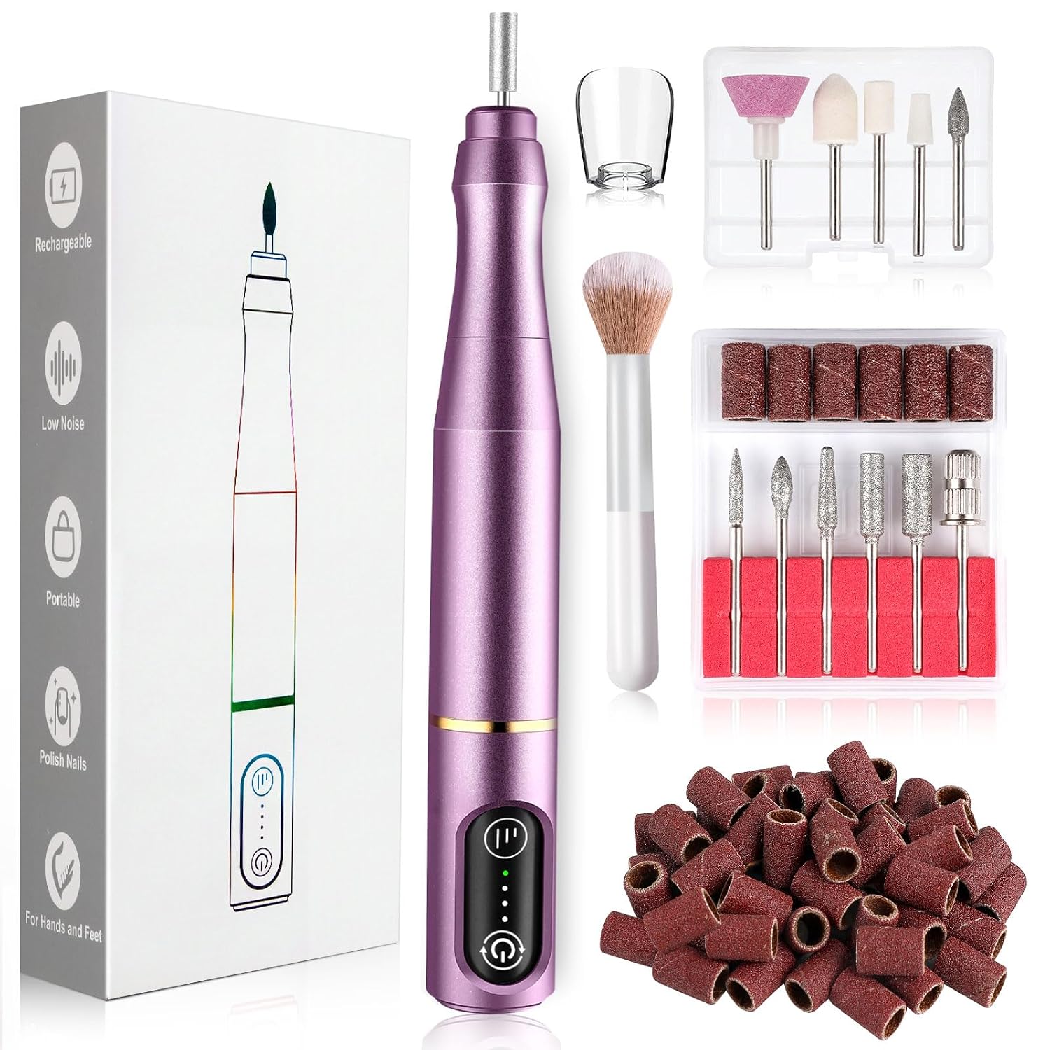 Detalle de TUOBEO Cordless Nail Drill 650 mAh ๐