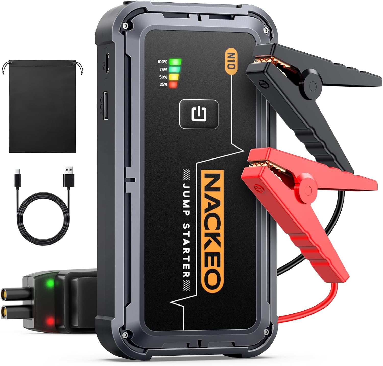 Detalle de Avviatore batteria auto 5000A 12V con torcia