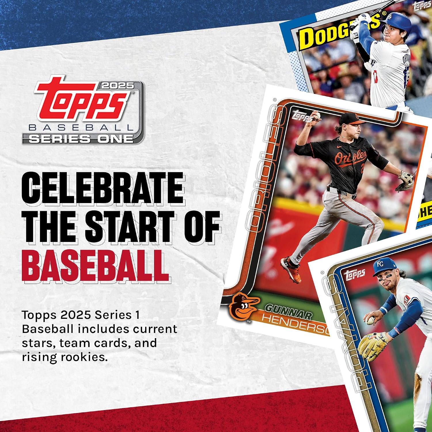 Detalle de Topps 2025 Baseball Series 1 Value Box|7パック・1パック12枚入り