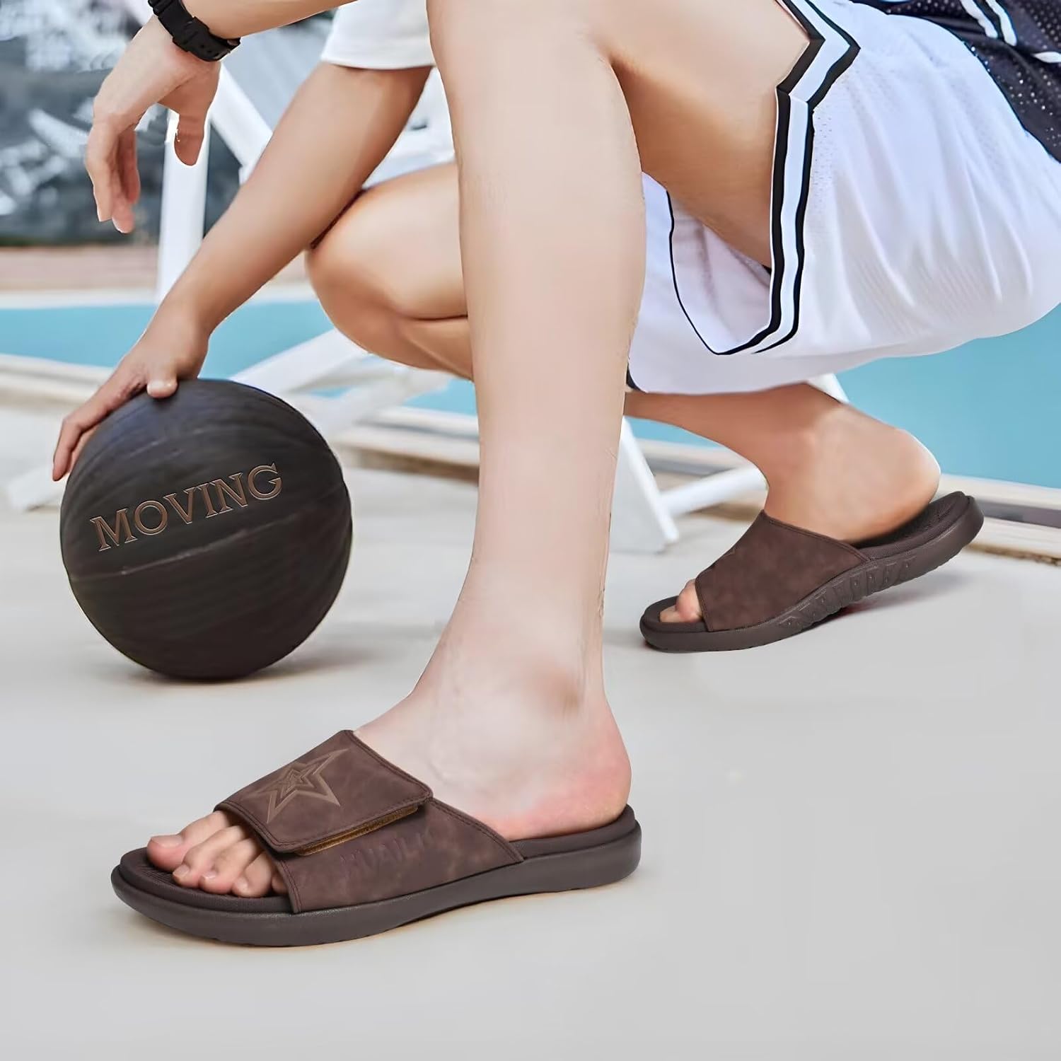 Thumbnail 1 de Mens arch support sandals with plantar care